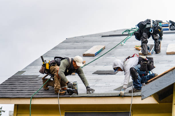 Professional Flat Roof Repair technician working in Little Ferry, NJ